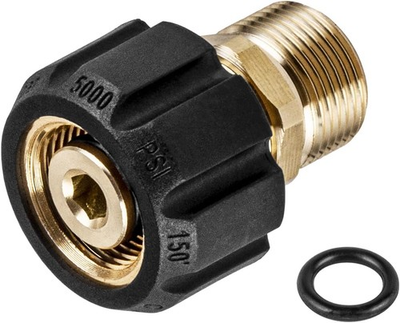 #ad WOJET Pressure Washer Adapter M22 15mm Female Thread to 14mm Male Gold $11.28