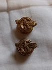2 WW2 Era US Military Ruptured Duck Honorable Discharge Stud Buttons.