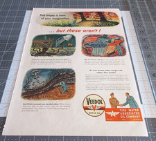 1946 Veedol Motor Oil "Bogey is born of your imagination" Golf Theme Print Ad
