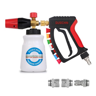 #ad DUSICHIN Short Pressure Washer Gun Swivel Joint 4000 PSI Foam Cannon Lance7 ... $70.46