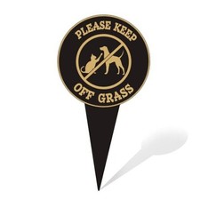 Keep Off Grass Sign - No Pooping Dog Signs for Yard - Pick Up 1pcs Lawn Sign-6