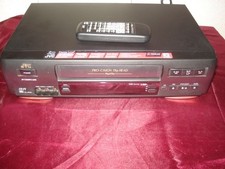 JVC HR-J642U Black 4-Head Hi-Fi VCR Video Cassette Recorder Bundle EC
