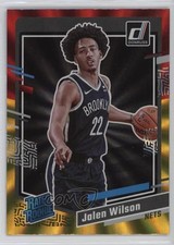 2023-24 Panini Donruss Rated Rookie Holo Red & Gold Laser Jalen Wilson #224 12b7
