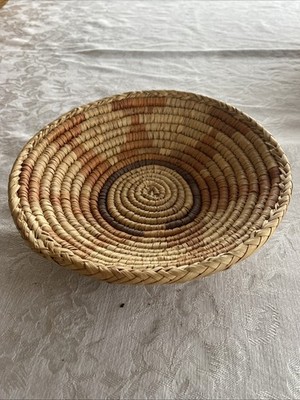 Southwest Style Woven & Braided Basket. 5-1/2  X 3  Tall