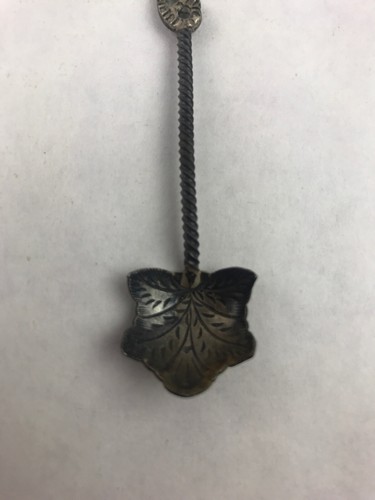 Sea Horse/Dragon Silver Tone Spiral Leaf Shaped Collectible Souvenir Spoon 4.25" - Picture 3 of 3