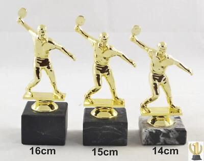 EIGENMARKE Tischtennis - TT Trophäe /Pokal 3er set oder einzeln incl. Beschriftung