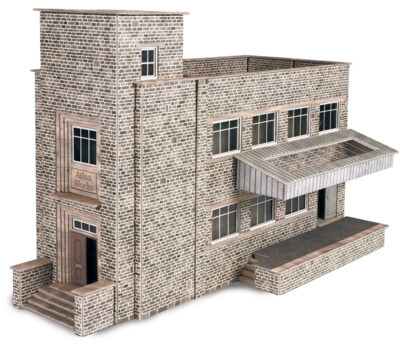 PO287 Metcalfe OO Gauge Railway Diorama Building Card Kit Old Factory New  UK