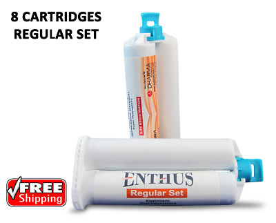 Enthus VPS PVS BITE REGISTRATION Material REGULAR Set 8 X 50ML Cartridges Dental