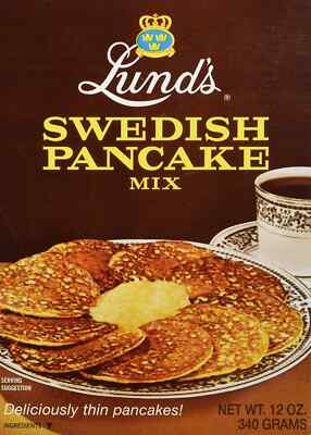 Lunds Pancake Mix Swedish 12 Oz