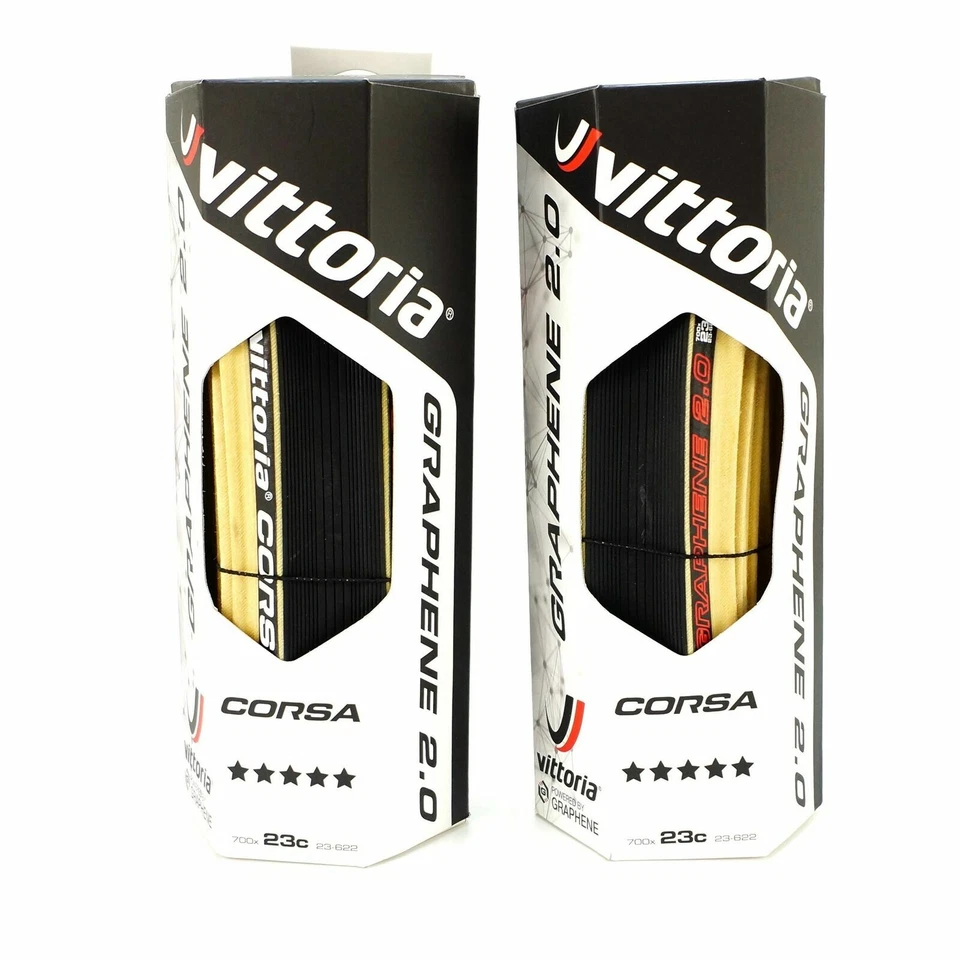 Vittoria Corsa G2.0 Competition 700x23C/25C Skin Black Tan Para Clincher Reifen - Bild 3 von 4