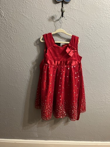 Holiday Editions Girls Size Xs 4/5 Dress Red Christmas