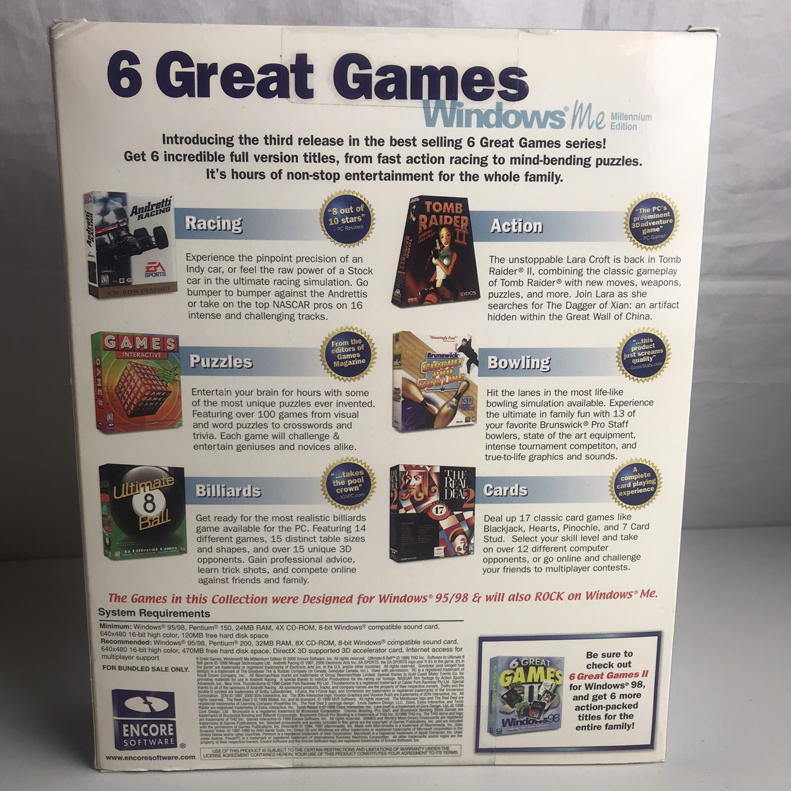 6 Great Games: Windows Me (PC, 2000) for sale online | eBay