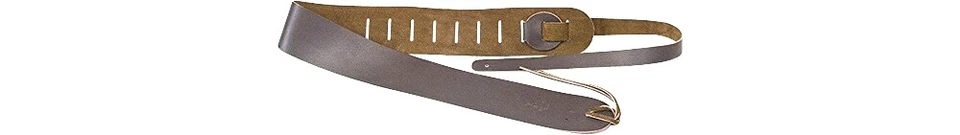 Correa de guitarra de cuero marrón Clayton de 2-1/2" Foto 3 de 3