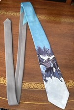 Vintage 1989 Ralph Marlin "A Reconnaissance" Frederic Remington Tie USA Made