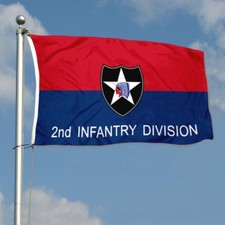 Army 2nd Infantry division Military Flag Garden House Decor 3x5Feet