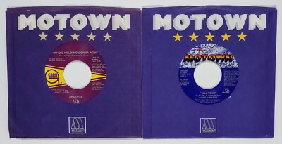 DeBarge - Lot of Two 7'' 45 RPM Singles - Who's Holding Donna Now & Talk To Me
