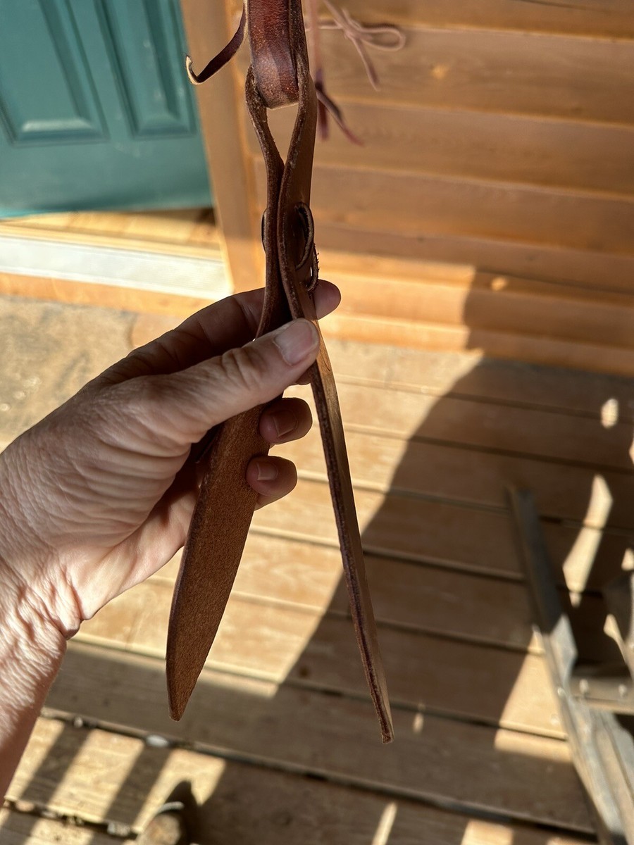 Rênes Romel Vintage Cuir Marron Sellerie