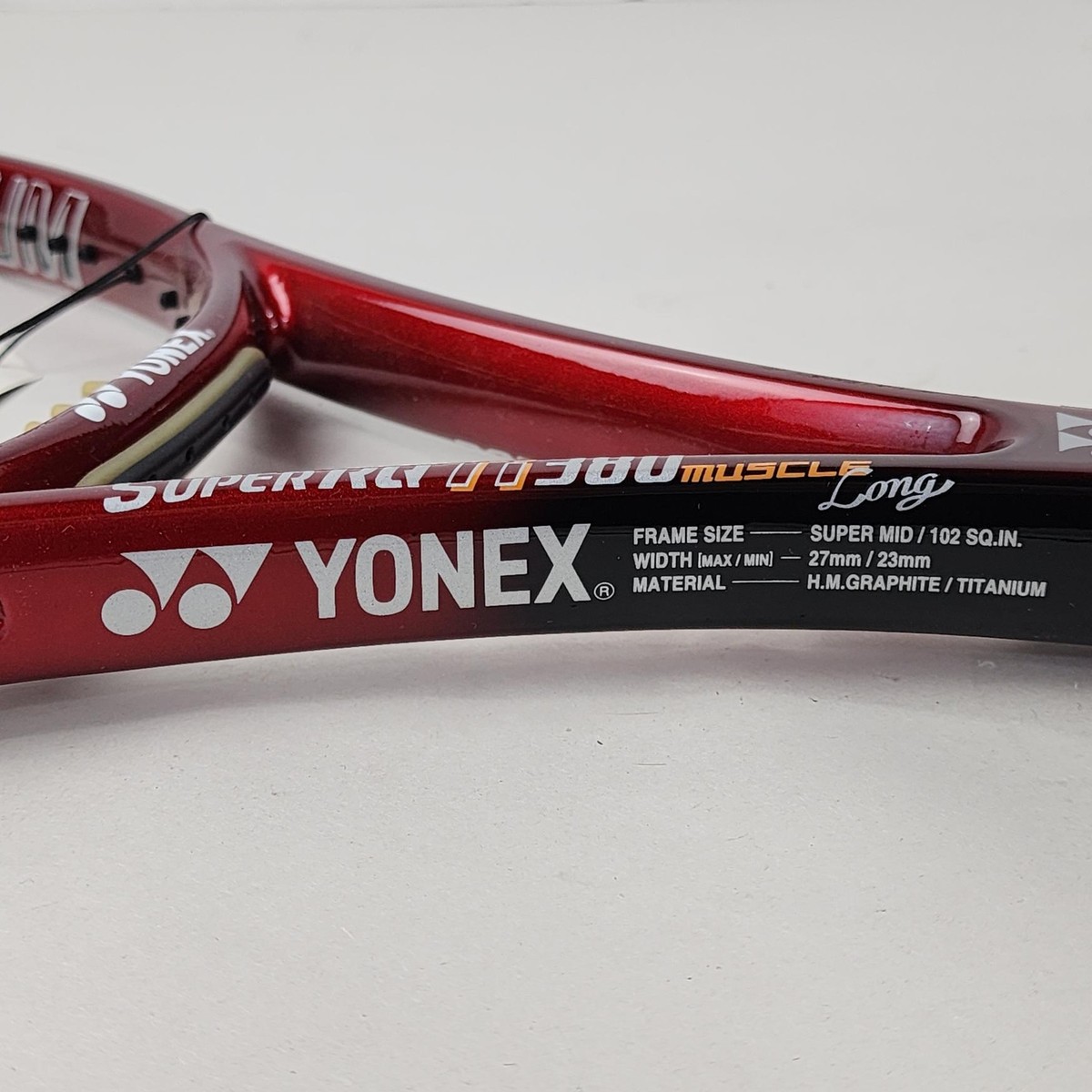 ☆スーパーオーバーサイズ120インチ☆ YONEX SUPER RQ Ti G2 Yonnex Super RQ Ti 380 Muscle Tennis Racket - 4 3/8 in, Unstrung
