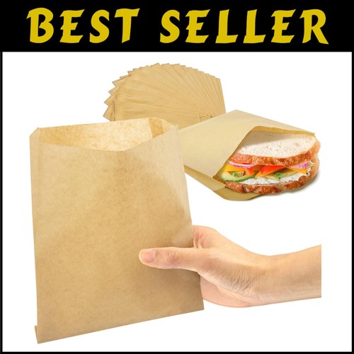 Versatile 1000 Pack Disposable Paper Bags - Perfect for Bakery & Snacks - 7 x 6