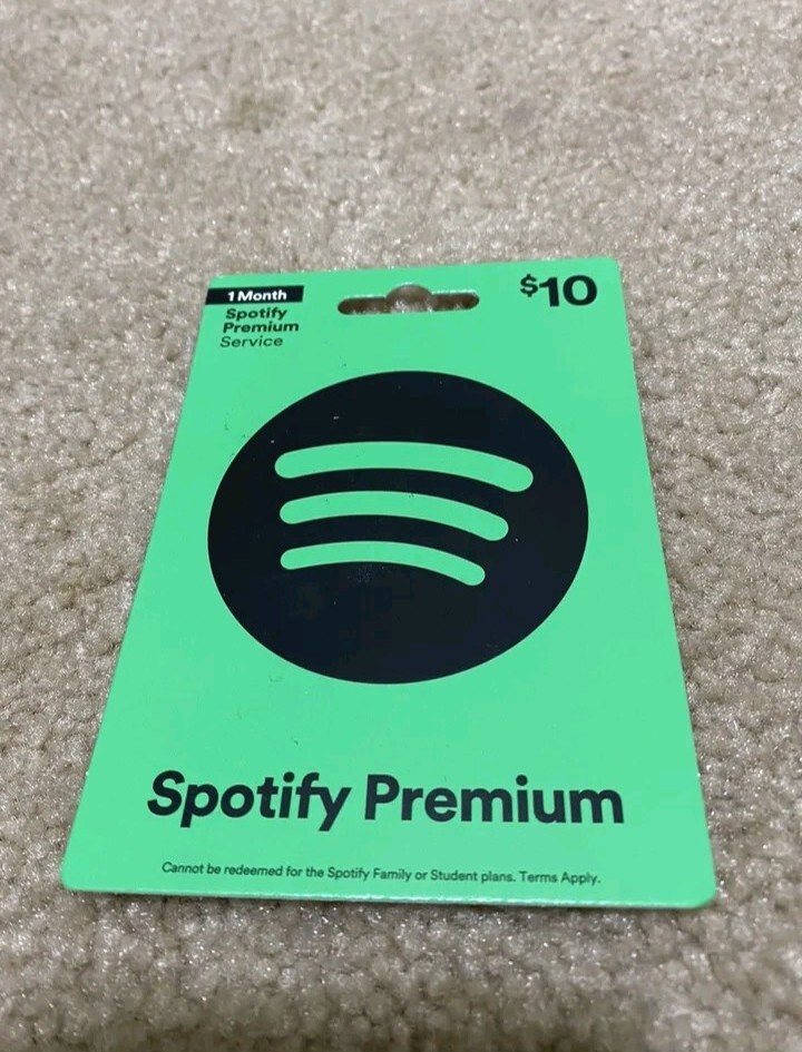 Spotify * Brand New Collectible Gift Card w/Backer No Value * 0618v01