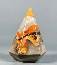 Natural Bumblebee Jasper Quartz Crystal Diamond Point Reiki Stone Healing