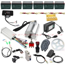 72V 3000W Brushless Electric Motor + Kit for Scooter Go Kart Scooter Coolster US