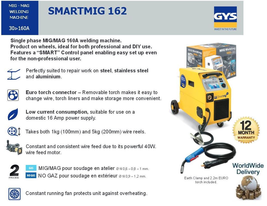 Image of GYS Smartmig 162 eBay