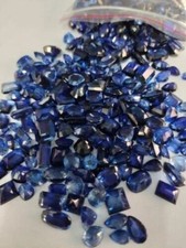 Lot of 250 Ct Natural Blue Sapphires   Mixed Shape Loose Stones 10 to 15 Carats