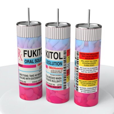Fukitol Tumbler with Straw