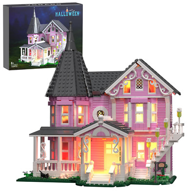 1349 Teile MOC Coraline The Pink Palace Bausteine