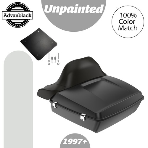 Top Case 'Chopped Tour Pack' Fast Johnnie Pour Harley Touring/Softail 1997 Et + - Dosseret Petit - Capacité 3,285CI