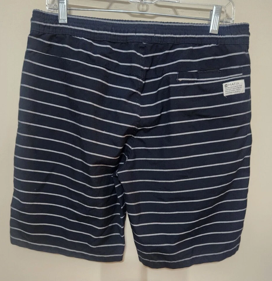 Matix Shorts Men's Medium Blue Flat Front Walk Casual - Image 2 of 4