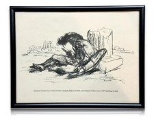 Max Slevogt - 1868-1932 - Lithographie - Original Abzug für Beilage - 'Hektor'