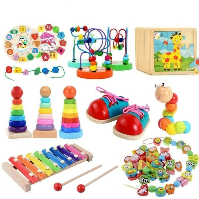 wooden developmental baby toys