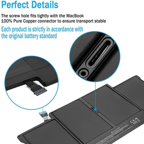 A1466 Battery for Apple MacBook Air 13" Mid 2012 2013 Early 2014 A1405 A1496 - Picture 4 of 11