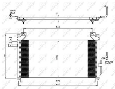 NRF Kondensator, Klimaanlage 35386 für MAZDA
