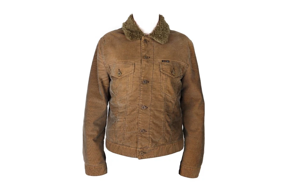 Chaqueta de Camionero Energie Para Hombre Marrón Pana por Miss Sixty Italia Talla XL De Colección Foto 2 de 4