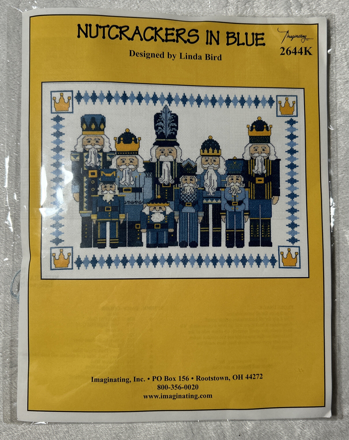 *RARE* Imaginating Nutcrackers In Blue Counted Cross Stitch Kit 2644K Christmas eBay