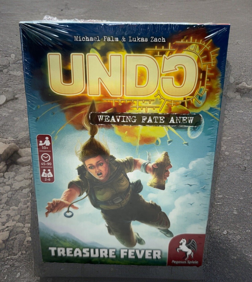 Pegasus Spiele Undo - Febbre Del Tesoro - Gioco Da Tavolo Cooperativo Di Viaggio Nel Tempo, Per 2-6 Giocatori, Durata 45-90 Minuti, Età 10+