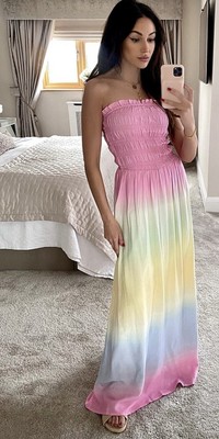 michelle keegan multicolor dress