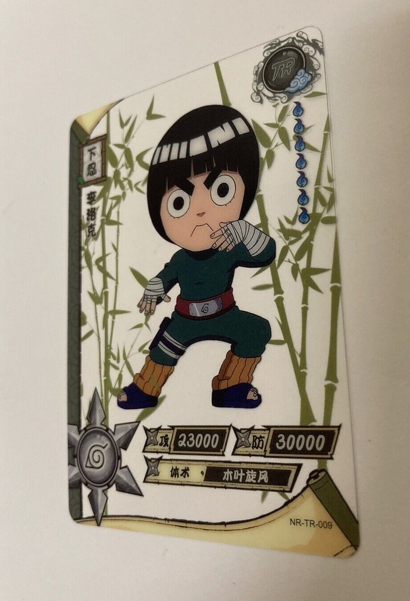 Rock Lee- Naruto CCG Kayou - TR- Chibi Transparent Rare- NR-TR-09