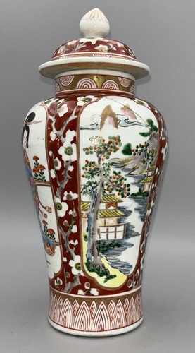 Antique Japanese Aoki Brothers Meiji Arita Damaged Repaired Marked Ao 青 24cm - Picture 3 of 23