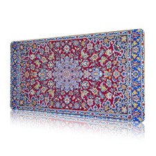 Persian Rug Large Mouse Pad with Stitched Edges, XXL Thick Waterproof Vintage...