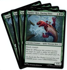 x4 Spider-Rex, Daring Dino - 0116 - Marvel's Spider-Man - MTG - NM/M - English