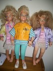 LOT OF 3 MATTEL HOT LOOKS DOLLS 1986  FREE SHIPPING — photo 1
