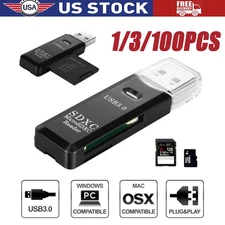 USB3.0 SD Card Reader for PC Micro SD Card to USB Adapter for Camera Memory lot