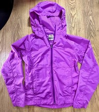 Avalanche Women's Purple Hooded Lightweight Weather Shield Jacket Small
