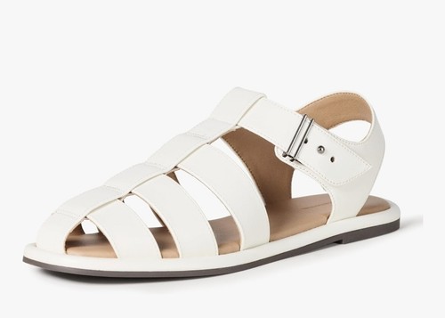 Amazon Essentials Women's Closed Toe Fisherman Sandals White Shoes Size 9*NIB* - Picture 3 of 7