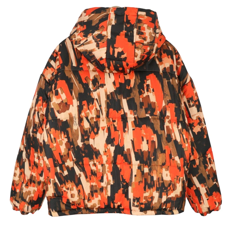 JUST CAVALLI Men Jacket 54 Colourful Printed Padded Hooded Reversible RRP710 * - Image 4 of 4