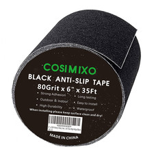 COSIMIXO 6" X 35Ft Heavy Duty anti Slip Tape,Best 80Grit Friction,Grip,Abrasive
